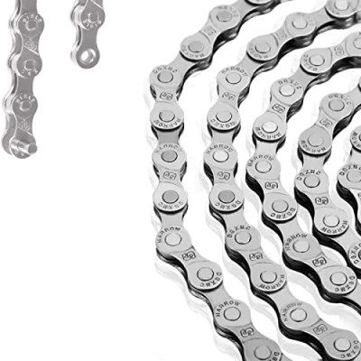 Image of WAIZHIUA Bike Chain 6/7/8 Speed Bicycle Cycling 116 Links High Strength Steel for Road Mountain
