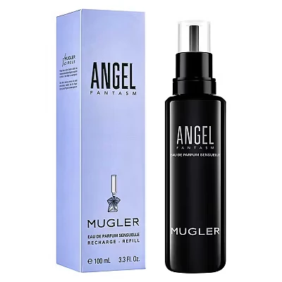 Image of Mugler Angel Fantasm Eau de Pafum, Ambery Gourmand Fruity Women&#039;s Fragrance, 100ml Refill Bottle
