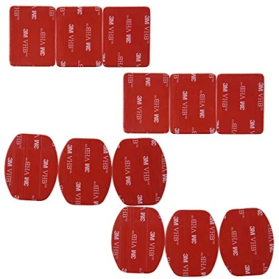 Image of Sitrda 12 Pcs 3M Sticker Tape Adhesive Pads Set for GoPro Hero 3/2/1 Action Cameras