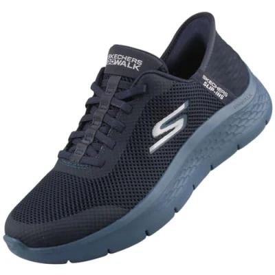 Image of Skechers Women&#039;s GO Walk Flex Grand Entry Sneaker, Navy, 8 UK
