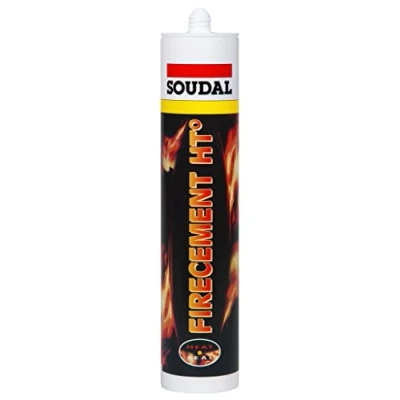 Image of Soudal Firecement Ht Black 310ml cartridge (313192)