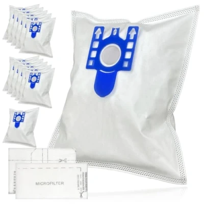 Image of SPARES2GO Dust Bags for Miele GN C2 C3 CX1 S2111 TT5000 S5210 S5211 S5261 S8320 Cat &amp; Dog Vacuum Cleaners (Pack of 12 + Filters)