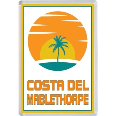 Image of Costa del Mablethorpe Jumbo Fridge Magnet 96 x 67mm