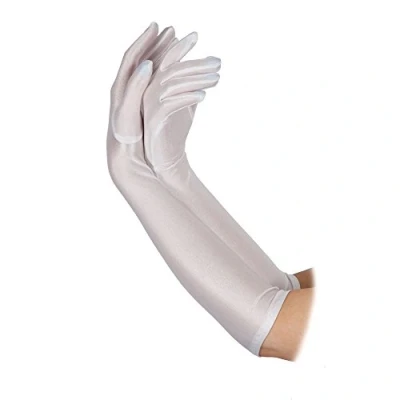 Image of Wicked Costumes Ladies Long Elbow Length Gloves White
