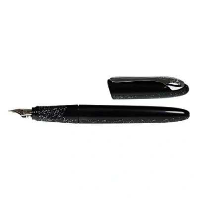 Image of Online fountain pen Air Stardust, ergonomic ink for school/college, soft triangle shape, iridium nib medium, standard cartridges, refillable, ideal beginners, pupils &amp; students