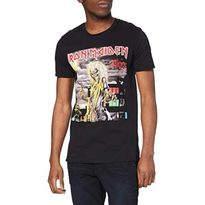 Image of Iron Maiden Men&#039;s Killers Cover Short Sleeve T Shirt, Black, Large