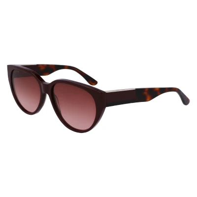 Image of Lacoste Women&#039;s Sunglasses L985S Dark Red with Gradient Burgundy Rose Lens