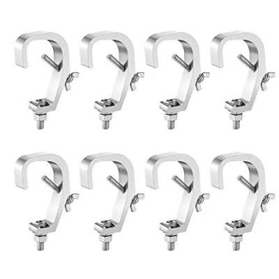 Image of Truss Clamps Stage Lights C 30 50mm, 8PCS WorldLite Premium Lighting for DJ Par Spot Lights, Fit 1.18 2 Inch OD Tube, Heavy Duty 50kg Load Capacity