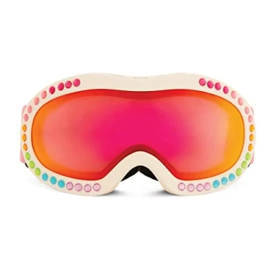 Image of Bling2o Kids Ski Goggles Rainbow Gem Stone UV Protection Anti fog REVO Lens Helmet Compatible