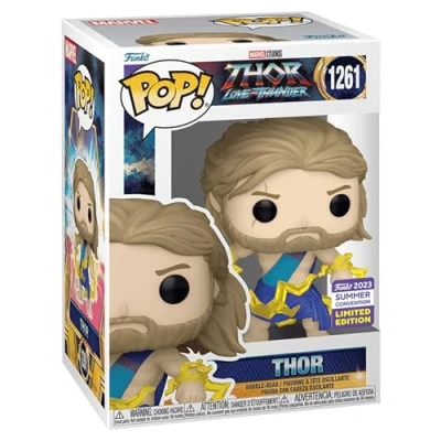 Image of Funko Pop! Marvel: Thor Love &amp; Thunder in Toga 2023 Summer Convention Multicolor Exclusive Vinyl Figure #1261