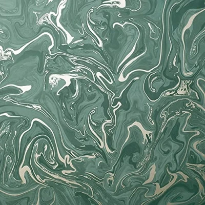 Image of Fine Decor Distinctive Marble Emerald Green