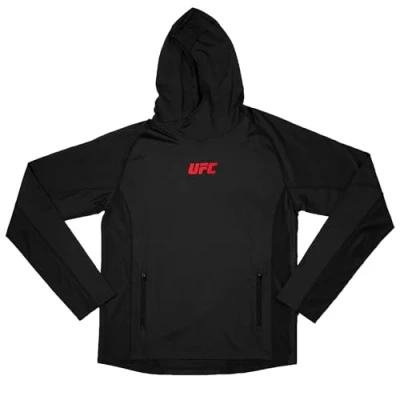 Image of UFC Men&#039;s Long Sleeve Pullover Hoodie, Size XXL, Color Black, black