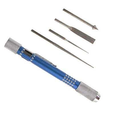 Image of OTNE Otto essen Jewellers Diamond Tipped Bead &amp; Pearl Reamer + File Set For Jewellery Making