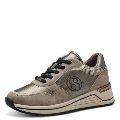Image of s.Oliver Women&#039;s Low Trainers 5 23619 43 Sneaker, Taupe, 6.5 UK
