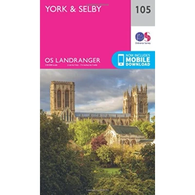 Image of Landranger 105 York &amp; Selby Map With Digital Version