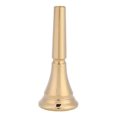 Image of Alomejor Horn Mounthpiece Gold Plated Standard French Mouthpiece Brass Cooper Mouth for