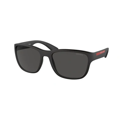 Image of Prada Linea Rossa Sunglasses, Size: 59, Matte black/grey