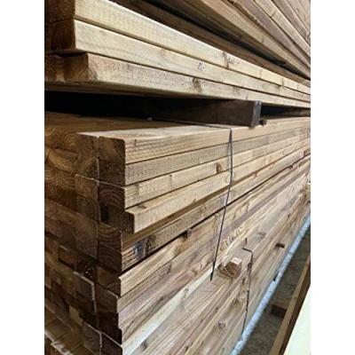 Image of 3 x 2 Timber (47 75mm) Pack of 4 C16 Eased Edge Tanalised Treated 2.4m