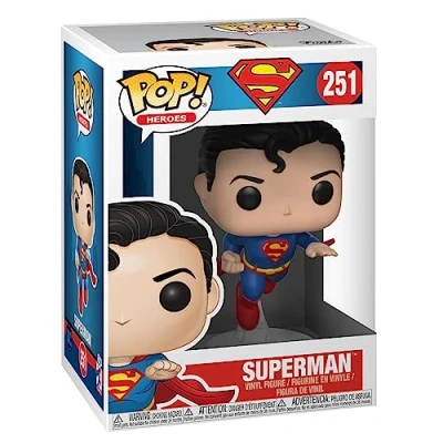 Image of Funko POP! Heroes: Superman Flying (80th Anniversary) DC Comics Collectable Vinyl Figure Gift Idea Official Merchandise Toys for Kids &amp; Adults Comic Books Fans