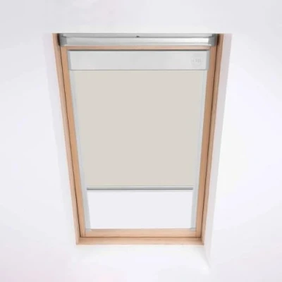 Image of Skylight Roller Blinds for Velux Roof Windows, Blackout Blind, Window Code Stone SK06