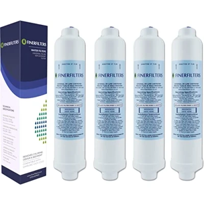 Image of FF 6010PF Inline Fridge Water Filter Compatible with Samsung DA29 10105J, WSF100, EF9603 and LG 5231JA2010B