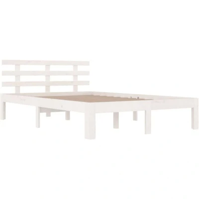 Image of vidaXL Bed Frame without Mattress White 140x190cm