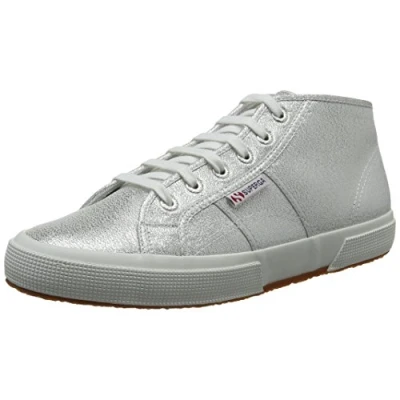 Image of Superga Unisex Adult 2754 Lamew Low Top Trainers S007LM0 Silver 5 UK, 38 EU