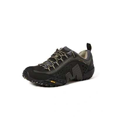 Image of Merrell Men&#039;s Intercept Walking Shoe, Smooth Black, 12