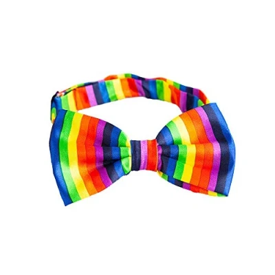 Image of Wicked Costumes Adult Pride Rainbow Bow Tie Accessory