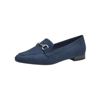 Image of MARCO TOZZI Women&#039;s 2 24212 42 Loafers, Navy (Textile), 6.5