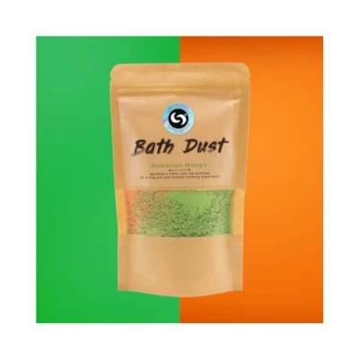 Image of &#039;Hawaiian Mango&#039; Magic Bubble Bath Dust. The Vibrant, Relaxing, Magical Luxury Powdered Bomb Experience with Shea Butter [190g]