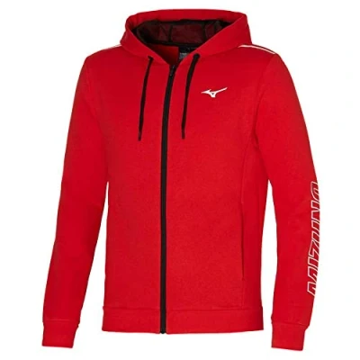 Image of Mizuno Men&#039;s Sweat Jacket Training, Fiery Red, L