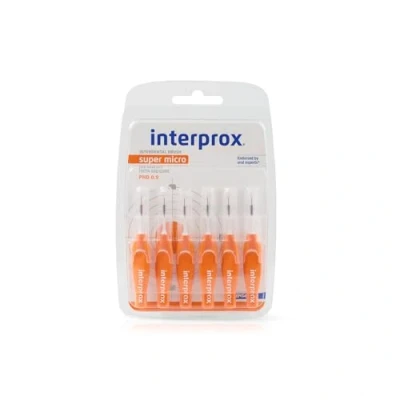 Image of Interprox Interdental Brushes Orange Super Micro 6 Pieces, pack of 3 (3x pieces)