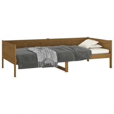 Image of vidaXL Day Bed without Mattress Honey Brown Solid Wood Pine 90x190 cm Single