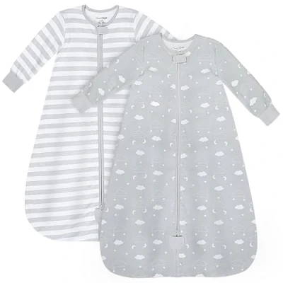 Image of Mama Cheetah Toddler Sleep Sack with Feet, Long Sleeve 0.5 TOG Organic Cotton Baby Sleeping Bag Legs, Wearable Blanket for Walkers w/ 2 Way Zipper, Girls &amp; Boys 6 18 M