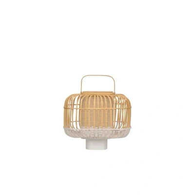 Image of Forestier Bamboo Square S table lamp in white