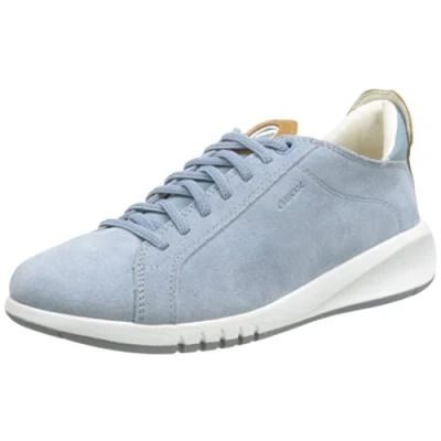 Image of Geox Women&#039;s D Aerantis Sneaker, Lt Sky Camel, 5 UK
