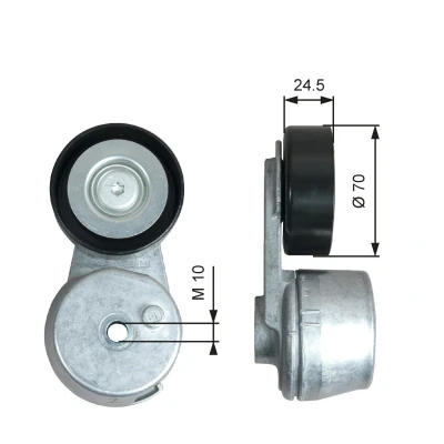 Image of 12638689, 12656315 Tensioner Pulley GATES T39375 PowerGrip OPEL: Astra K Hatchback, VAUXHALL: Adam