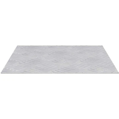 Image of vidaXL Aluminium Checker Plates 4 pcs Anti Slip 30x30 cm