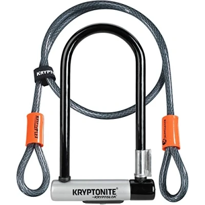 Image of Kryptolok Standard U Lock With 4 Foot Kryptoflex Cable Sold Secure Gold