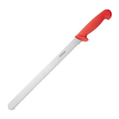 Image of Hygiplas Slicer Serrated Red 12&quot;