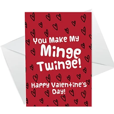 Image of RED OCEAN Funny Rude Valentines Day Card For Him Boyfriend Husband Cheeky Humour