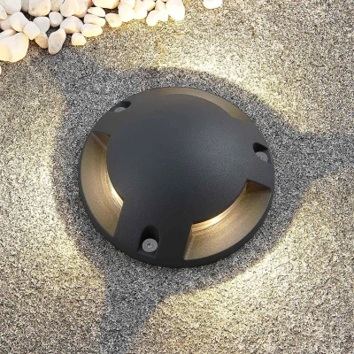 Image of Lindby Huban LED deck light, 3 bulb