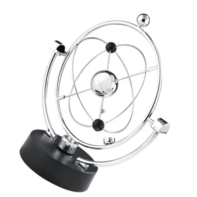 Image of Fdit Craft Milky Way Swing Ball Desk Celestial Body Kinetic Movement Orbital Electric Wiggler for Home Room Decor(A603)