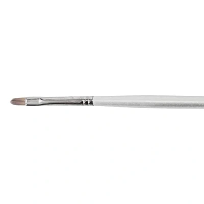 Image of Daler Rowney Cryla Acrylic Brush, Firm Synthetic Hair, Long Handle, Filbert, 0