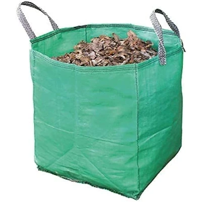 Image of SPARES2GO Builders Heavy Duty Rubble Sack Rubbish Bag (120 Litre, Pack of 6)