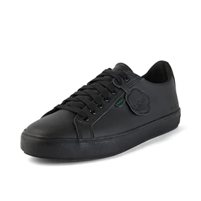 Image of Kickers Unisex Tovni Lacer Low Top Trainers, Vegan Black, 12 UK