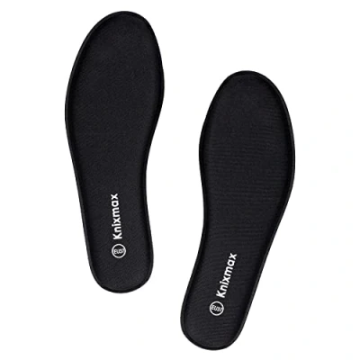 Image of Knixmax Men Memory Foam Insoles Comfort Inner Soles Black 9UK 43EU