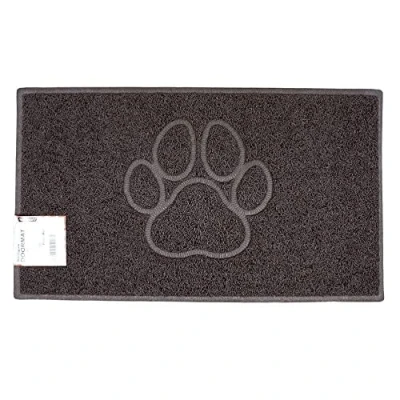 Image of Nicoman Paw Embossed Shape Indoor Outdoor Dirt Trapper Door Mat Washable Barrier Heavy Duty Doormat (Watertight Rubber Back, Medium, Brown, 75 x 44cm)
