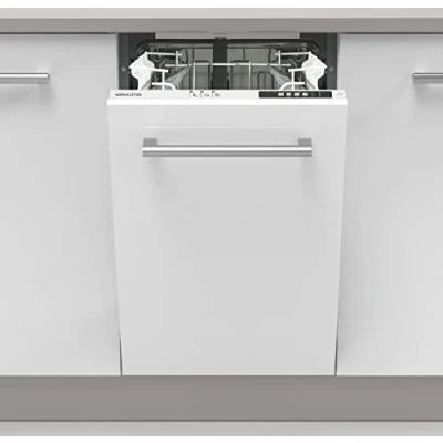 Image of Electra Fully Integrated Slimline Dishwasher White Control Panel with Fixed Door Fixing Kit E Rated